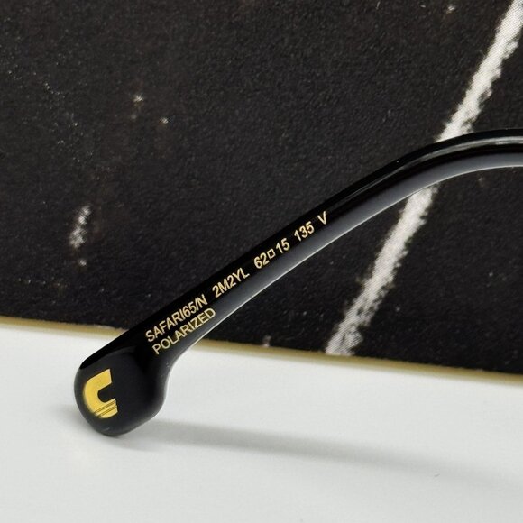 NEW CARRERA SAFARIN65/N 2M2 BLACK GOLD BROWN AVIATOR CARRERA SUNGLASSES - Picture 7 of 8